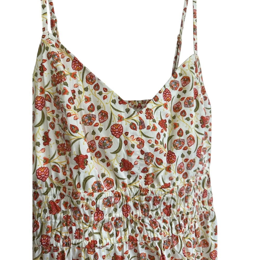 Old‎ Navy Floral Print Babydoll Spaghetti Strap Midi Dress Women's Size M